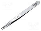 Tweezers; 130mm; for precision works,SMD; Blade tip shape: sharp BERNSTEIN