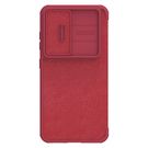 Nillkin Qin Leather Pro Case Case for Samsung Galaxy S23+ Cover with Flip Camera Protector Red, Nillkin