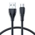 Joyroom USB cable - micro USB 2.4A Surpass Series for fast charging and data transfer 0.25 m black (S-UM018A11), Joyroom