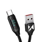 Wozinsky WUACC1 USB A - USB C Cable with Display 66W 6A 1m - Black, Wozinsky