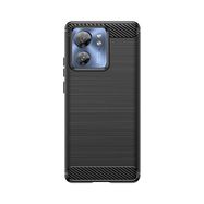 Carbon Case silicone case for Motorola Edge 40 - black, Hurtel