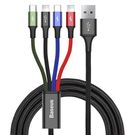 Baseus Fast USB cable 4in1 USB-C / 2x Lightning / Micro 3,5A 1,2m - black, Baseus
