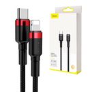 Baseus Cafule Cable Type-C to iP PD 18W 1m Red+Black, Baseus