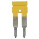 Cross-connector (terminal), Plugged, Number of poles: 2, Pitch in mm: 6.10, Insulated: Yes, 32 A, yellow Weidmuller