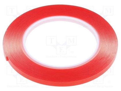 Tape: fixing; W: 6mm; L: 5m; Thk: 1000um; double-sided; acrylic AFTC AFTC-5310-6MM-5M