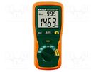 Meter: insulation resistance; LCD; Sampling: 2,5x/s; VAC: 1÷750V EXTECH