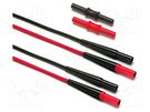 Test leads; Inom: 10A; red and black; Insulation: silicone FLUKE