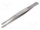 Tweezers; 120mm; Blade tip shape: flat IDEAL-TEK