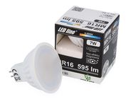 LED лампа GU5.3 (MR16), 10-18V, AC / DC 7Вт, 595лм, теплый белый 2700К, Led line