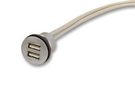 USB CABLE, TYPE A RCPT-PLUG, 0.5M
