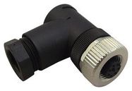 SENSOR CONNECTOR, M12, RCPT, 8POS, CABLE