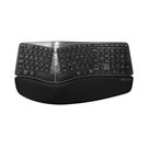 Wireless Ergonomic Keyboard Delux GM901D BT+2.4G (black), Delux