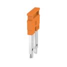 Cross-connector (terminal), Plugged, Number of poles: 2, Pitch in mm: 10.00, 57 A, orange Weidmuller