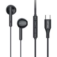Wired in-ear headphones Vipfan M18, USB-C (black), Vipfan
