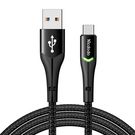 USB to USB-C Mcdodo Magnificence CA-7960 LED cable, 1m (black), Mcdodo