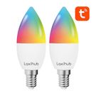 Smart Led Bulb Laxihub LAE14S (2-pack) WiFi Bluetooth Tuya, Laxihub