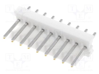 Socket; wire-board; male; PIN: 9; 2.54mm; THT; MTA-100; tinned TE Connectivity 640456-9