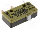 Microswitch SNAP ACTION; 0.1A/125VAC; without lever; SPDT; Pos: 2 SAIA-BURGESS