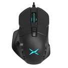 Wired Gaming Mouse with replaceable sides Delux M629BU RGB 16000DPI, Delux