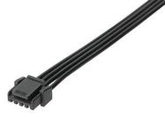 CABLE ASSY, 4POS, RCPT-RCPT, 11.8"