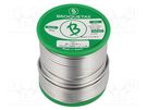 Soldering wire; Sn99,3Cu0,7; 2mm; 0.5kg; lead free; reel; 220°C BROQUETAS