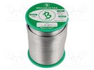 Soldering wire; Sn99,3Cu0,7; 3mm; 1kg; lead free; reel; 220°C BROQUETAS