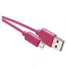 USB cable 2.0 A/Male - micro B/Male 1m pink, EMOS