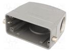Enclosure: for HDC connectors; size 16B; for cable; for latch MOLEX