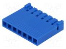 Plug; wire-board; female; PIN: 7; w/o contacts; 2.54mm; for cable Amphenol Communications Solutions