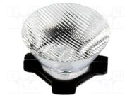 LED lens; round; transparent; 8/55°; Mounting: adhesive tape LEDIL