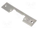 Frontal plate; for electromagnetic lock; stainless steel LOCKPOL