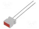 LED; rectangular; 6.15x3.65mm; with side wall; red; 5÷20mcd; 100° KINGBRIGHT ELECTRONIC