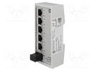 Switch Ethernet; unmanaged; Number of ports: 5; 9÷60VDC; RJ45 HARTING