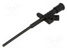 Clip-on probe; pincers type; 10A; black; Grip capac: max.4mm; 4mm AXIOMET