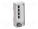 Switch Ethernet; unmanaged; Number of ports: 4; 9÷60VDC; RJ45 HARTING