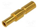 Contact; female; copper alloy; gold-plated; 24AWG÷20AWG; crimped BULGIN
