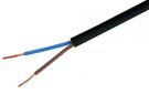 Cable OMYp 2x0.75mm²; round; stranded; Cu; PVC; black; 300V