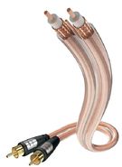 Cable 2xRCA - 2xRCA plugs 0.75m AU plugs, inakustik STAR