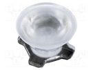 LED lens; round; transparent; 40÷48°; Mounting: adhesive tape LEDIL