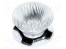 LED lens; round; transparent; 30÷34°; Mounting: adhesive tape LEDIL