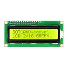 LCD display 2x16 characters green with connectors - justPi