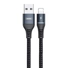 Cable USB Lightning Remax Colorful Light, 2.4A, 1m (black), Remax