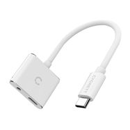 Adapter audio USB-C to mini jack 3.5mm i USB-C Cygnett Essential (white), Cygnett