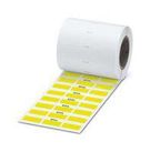 LABEL, POLYESTER, YELLOW, 12.7 X 25.4MM