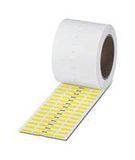 LABEL, POLYESTER, YELLOW, 7MM X 18MM