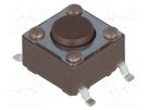 Microswitch TACT; SPST-NO; Pos: 2; 0.05A/12VDC; SMT; none; 1.6N DIPTRONICS