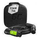 Charging cable for electric cars and hybrids Green Cell EV12 11kW 16A, 7m for Tesla Model 3 / S / X / Y, BMW i3, iX, VW ID.4, Kia EV6, Enyaq iV, e-Niro, IONIQ 5, 500e, Green Cell