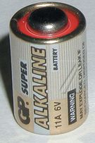 Šarminė baterija GP11A 6V GP