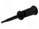 Clip-on probe; pincers type; 3A; 60VDC; black SCI