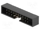 Socket; IDC; male; PIN: 20; straight; THT; gold-plated; 2mm; black Amphenol Communications Solutions